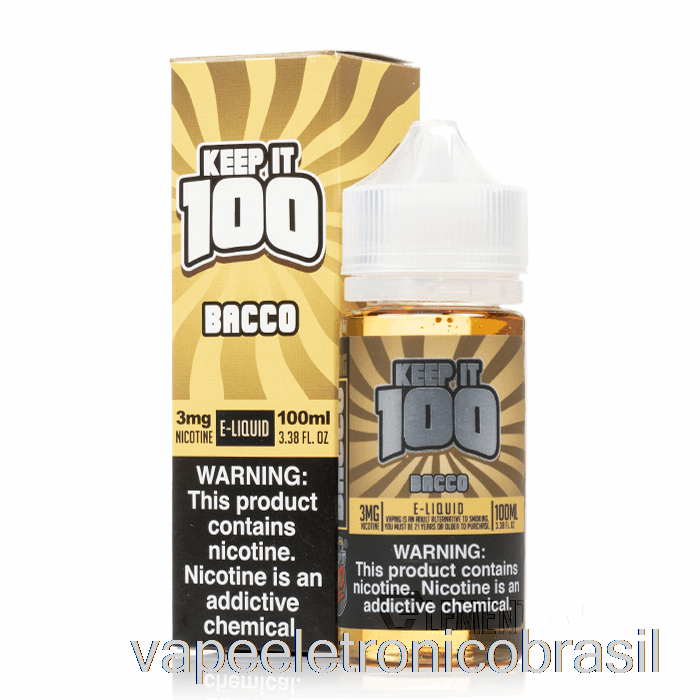 Vape Recarregável Bacco - Mantenha 100 - 100ml 3mg